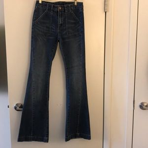 Free people high waisted bell bottoms